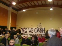 Reggio E. - Yes we cash prende parola durante la campagna elettorale