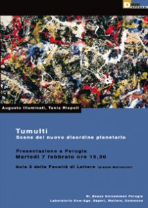 Perugia 22 febbraio - Presentazione di "Tumulti. Scene del nuovo disordine planetario"