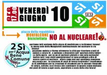 Monfalcone - Vota si, biciclettata antinucleare